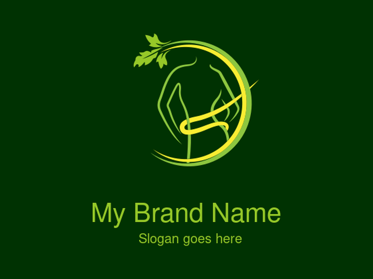 organic weight loss and wellness logo Design